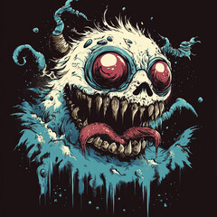 Snowman Yeti illustration