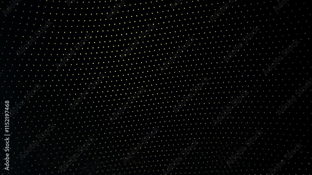Leinwandbilder mesmerizing golden light trails swirl against a black backdrop. sparkling particles evoke elegance a