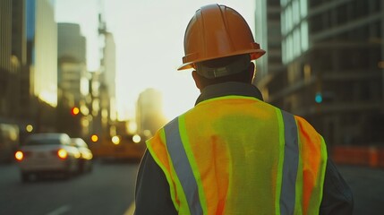 Professional Safety Gear in Urban Environment
