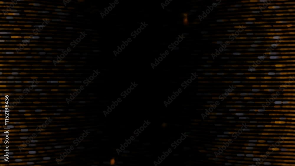 Leinwandbilder mesmerizing golden light trails swirl against a black backdrop. sparkling particles evoke elegance a