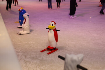 Enjoy a Fun Ice Skating Experience with Penguin and Colorful Animal Slider Toys