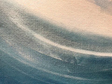 Fototapeta Close up of random brushed paint in blue and white paint finis, with curve pattern. Seamless random brush strokes curvy blue and white paint seamless background texture, on a canvas.