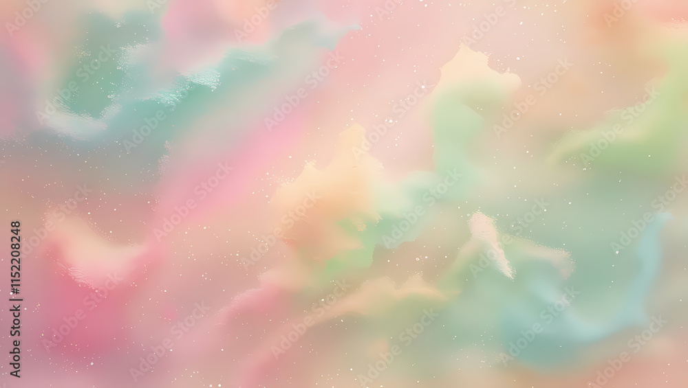 Poster pastel dream: abstract swirls of pastel colors create a dreamy, ethereal background. perfect for add