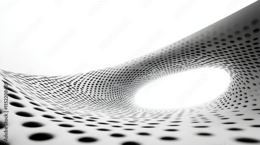 Poster abstract rhythmic flow with minimalist patterns