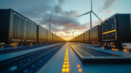 Battery energy storage systems improve sustainability in energy consumption.