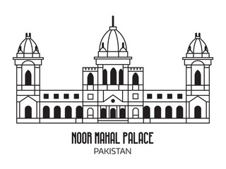 Noor Mahal Palace Pakistan Travel Icon