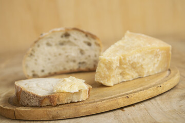 parmesan cheese and bread