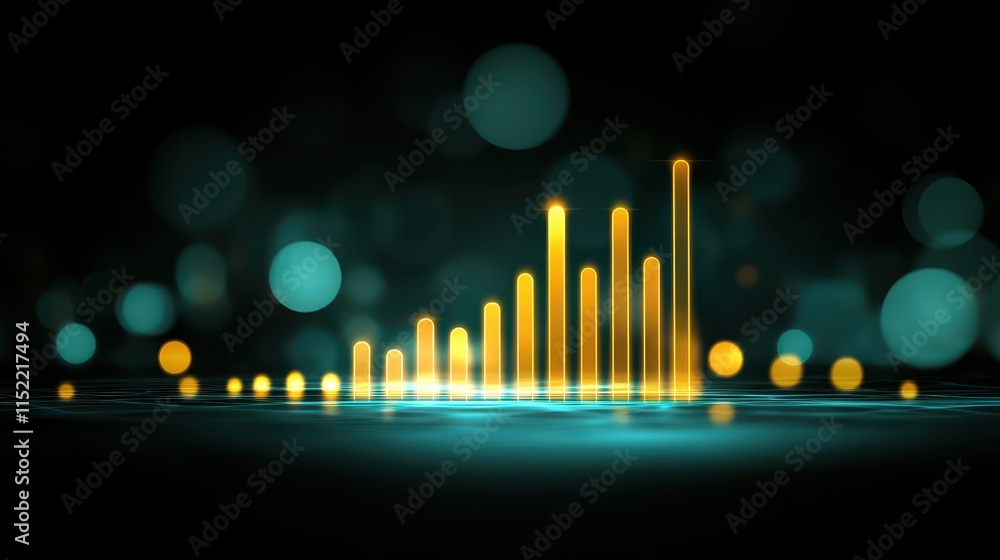Poster visualizing sound, exploring the art of audio wave forms, frequencies, amplitudes and data visualiza