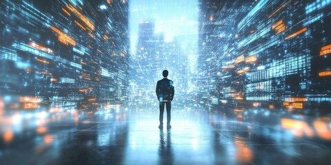 Fototapeta premium Exploring the Future of Artificial Intelligence in Creative Industries