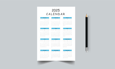 2025 Calendar Design Template