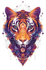 Obraz premium Tiger Eyes illustration