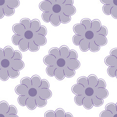 Vintage floral pattern. Cute flowers for design fabric, paper, wallpaper.