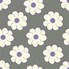 Seamless flowers pattern, floral print.