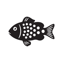 fish logo icon silhouette vector arts and design