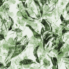 Flower seamless patterns