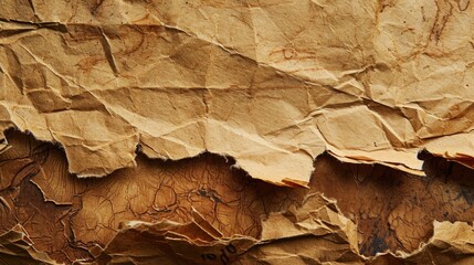 Fototapeta premium Vintage Worn Paper Texture Background with Grungy Edges