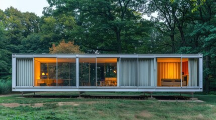 Fototapeta premium Modern minimalist house