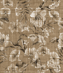 Flower seamless patterns