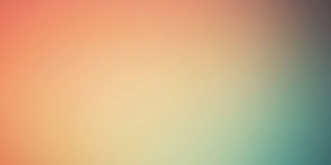 Obraz premium Abstract Pastel Gradient Background Peach Beige Teal Blur
