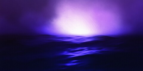 Obraz premium Purple Ocean Sunset Calm Water Dramatic Sky Abstract Background