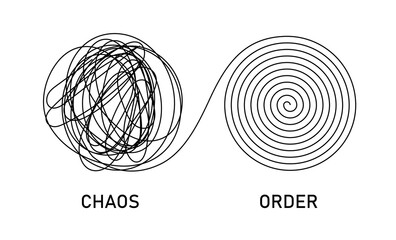 Chaos and order.