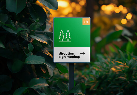 Signage Mockup for Advertising and Branding &ndash; High-Quality Design Template, AI-Generated