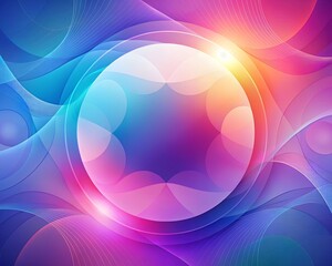 Modern Abstract Design with Central Space for Content