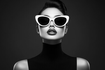 Stylish Woman in Sunglasses 