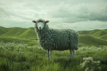 Fototapeta premium Goat in Motion Blur