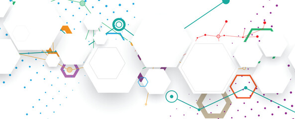 Abstract geometric background. For scientific and business presentations. Vector work.