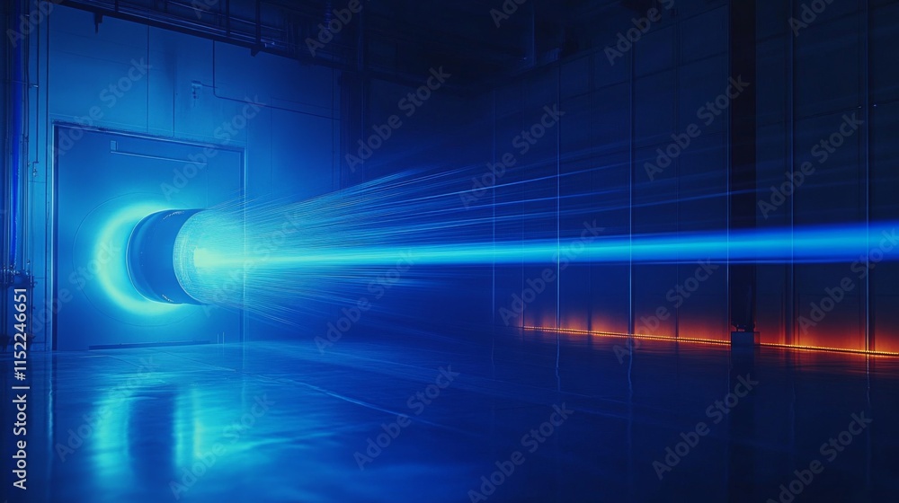 Poster dynamic testing in high-tech wind tunnel laboratory