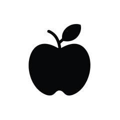 A apple icon vector silhouette symbol