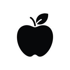 A apple icon vector silhouette symbol