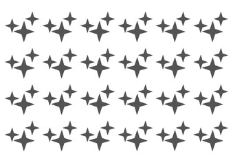A seamless pattern of stars on a white background isolated and repeated stars pattern