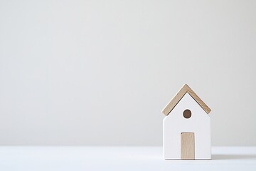 stock photo of real estate object on white backdrop with ample copy space showcasing elegant yet simple design