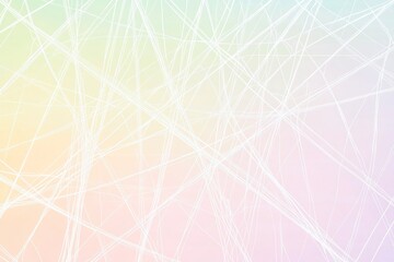 Fototapeta premium abstract web of white lines intersecting over gradient pastel background creating delicate and modern aesthetic