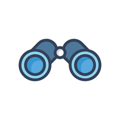 Fototapeta premium Elegant Binoculars Icon Illustration Design