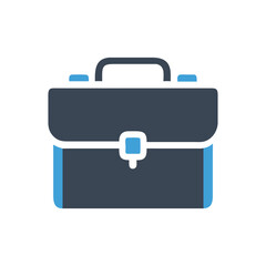  Stylish Briefcase with Handle Icon Illustration Design