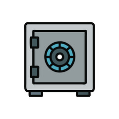  Minimal Clear Vault Icon Illustration Design