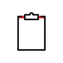  Stylish Blank Clipboard Icon Illustration Design