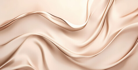 Obraz premium Beige gradient background with copy space, metallic texture