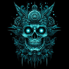 Tribal Skull illustration