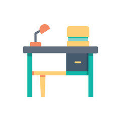  Creative Compact Desk Icon Illustration Design