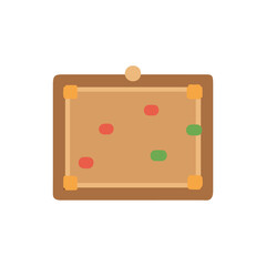  Minimal Cork Board Icon Illustration Design