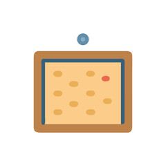  Creative Cork Board Icon Illustration Design