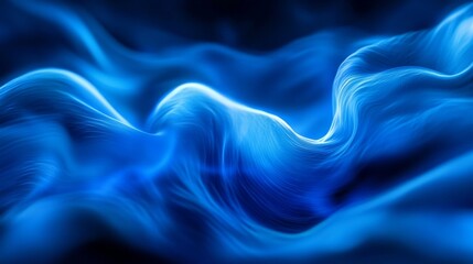 Obraz premium Close Up of Fluid Dynamics in Virtual Environment