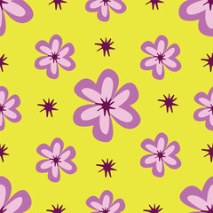 Vintage luxury seamless floral background with golden lilies flowers. Romantic pattern template for wall decor, wallpaper, wedding invitations, ceremonies, cards.