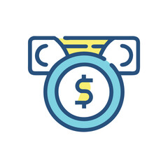  Creative Currency Ring Icon Illustration Design