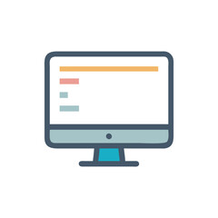  Dynamic Desktop Monitor Icon Illustration Design
