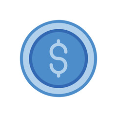  Creative Dollar Coin Icon Illustration Design